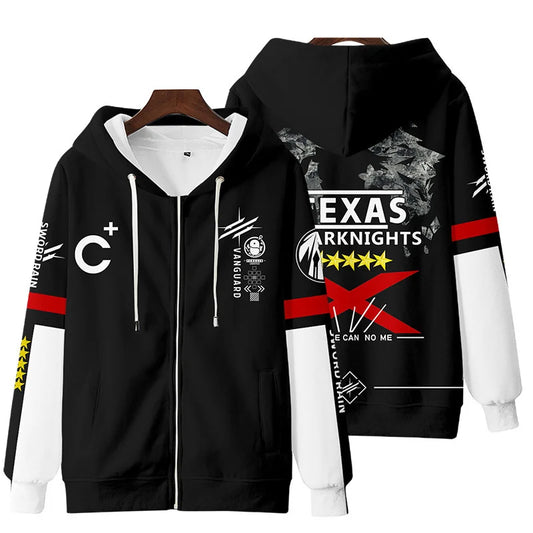 Arknights Black Texas Operator Hoodie