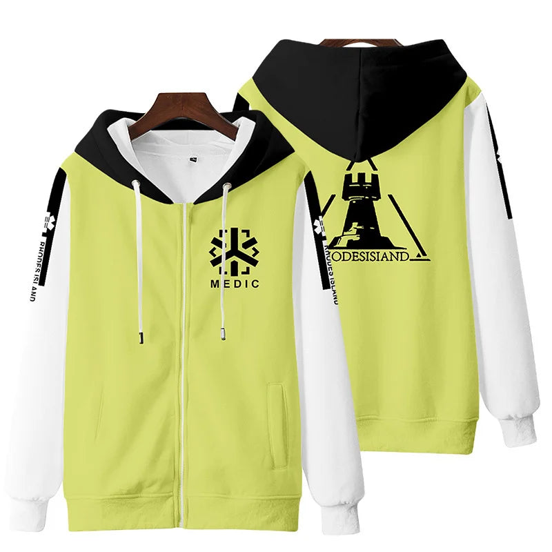 Arknights Yellow Rhodes Island Medic Hoodie